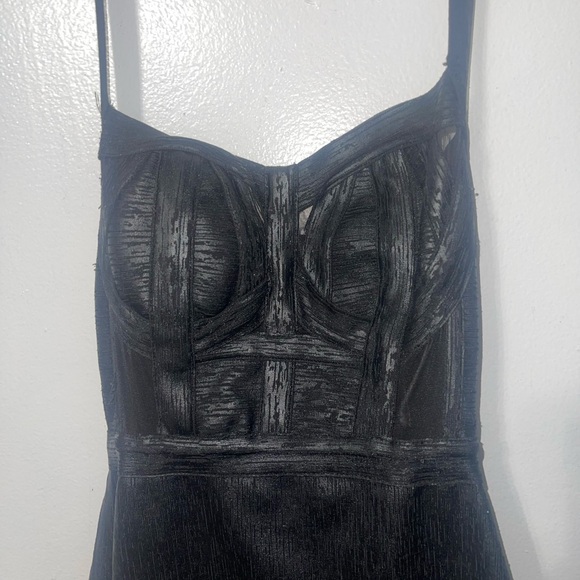 HOUSE OF [LONDON] CB Sexy black faux leather corset/bandaid dress, XS. Slim fit. - Picture 2 of 10